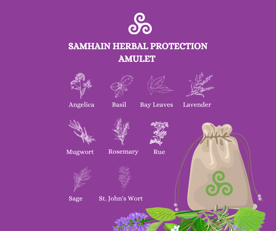 Samhain Herbal Protection Amulet - Story Arte